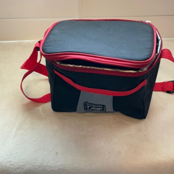 Black and Red Men's Bag - Picture 1 of 7